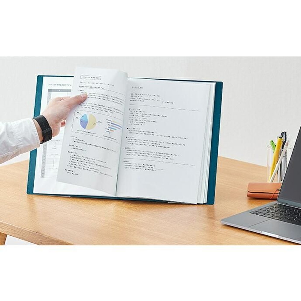 キングジム　ジリッツ　クリアーファイル　8832Ｈ, 青, A4タテ型