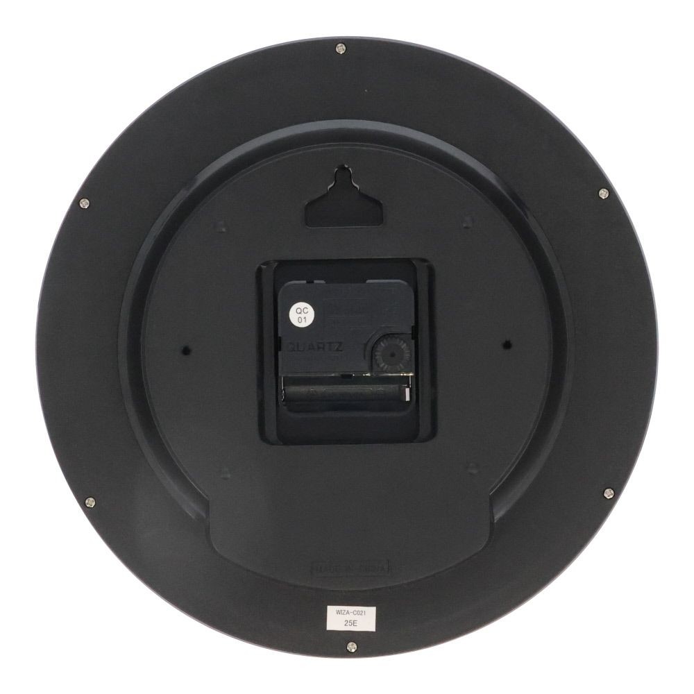 ウィザ WIZ'A 文字盤が見やすいアナログ掛時計, ブラウン, WIZA-C021