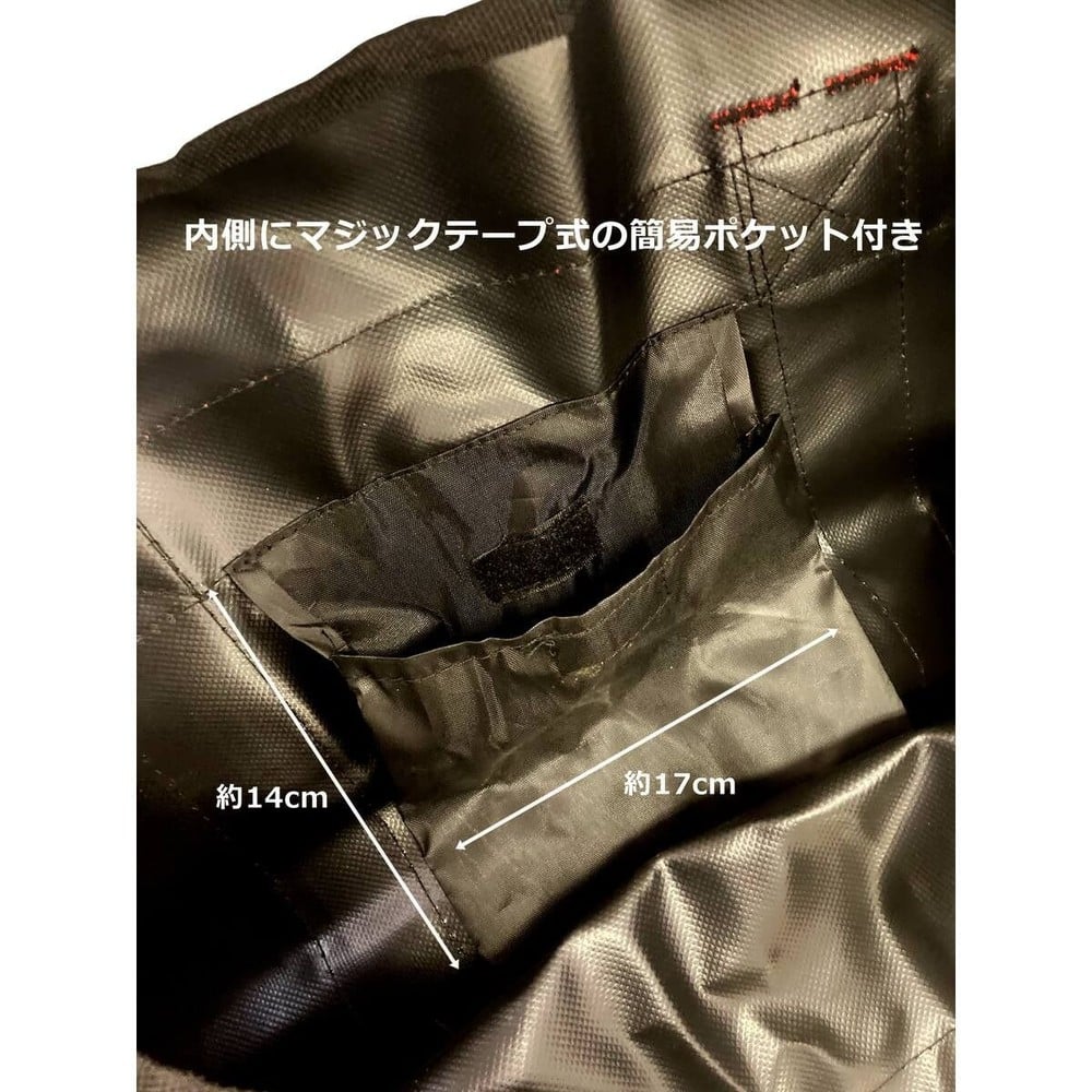 ウィザ WIZ&rsquo;A 大型トートバック 580mm ツールバッグ WZ-TB580, ブラック, 580mm