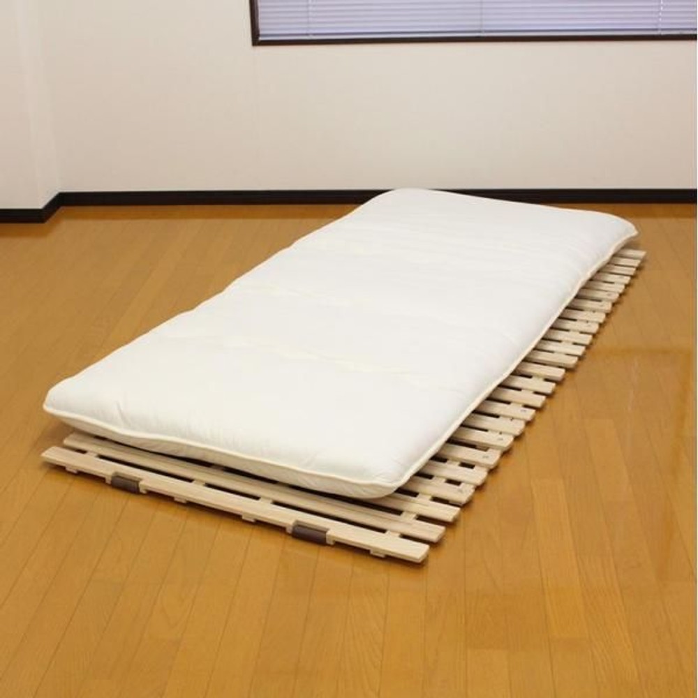 通気性の良い桐すのこベッド 2つ折れ シングル | ホームセンター