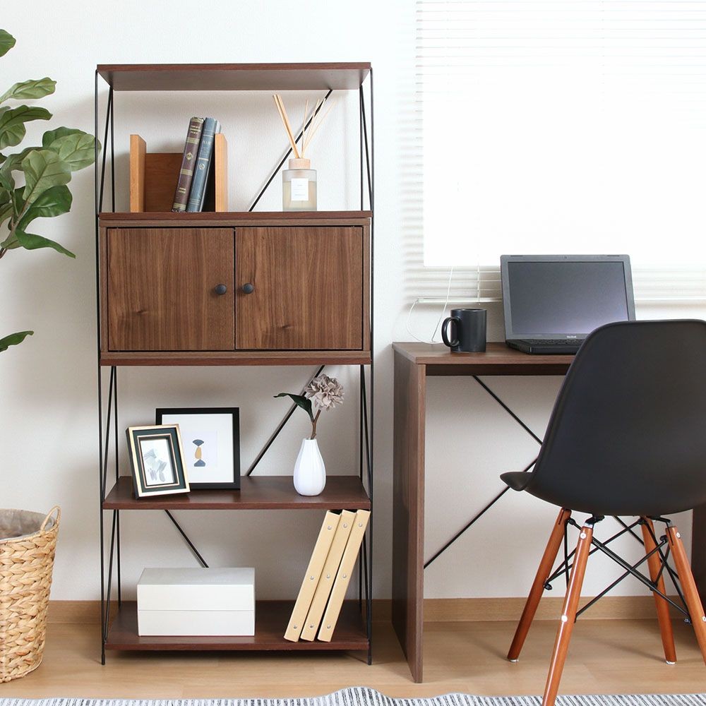 不二貿易 ＥＺＢＯ　コネクトボックス　扉付き　ＭＢＲ【メーカー直送・代引不可】, ブラウン, 幅600mm&times;奥行320mm&times;高さ310mm