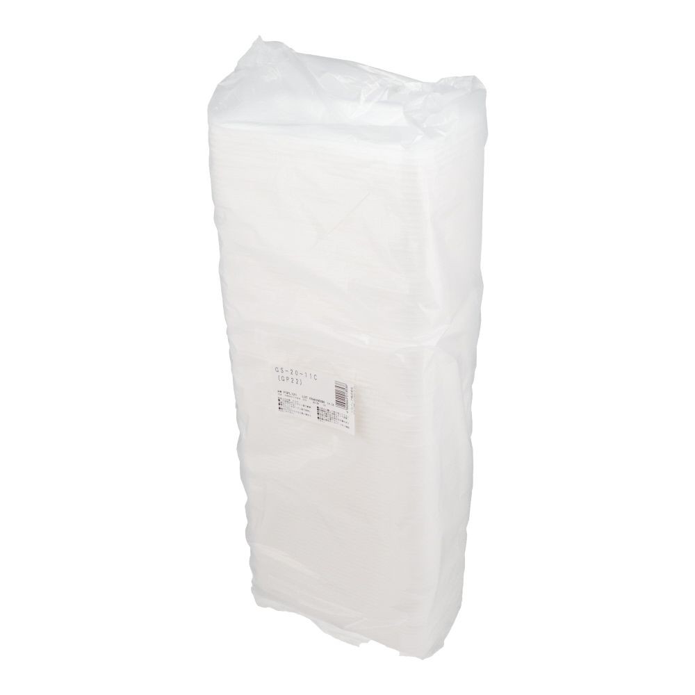 発泡トレー平　中　１００Ｐ, 白, 中