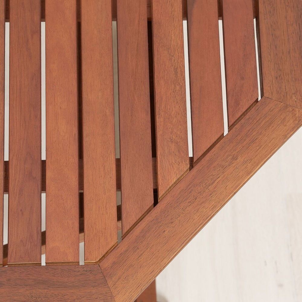 八角テーブル　90ｃｍ　＃ＧＴ04ＦＢ【メーカー直送・代引不可】, ブラウン, 90cm