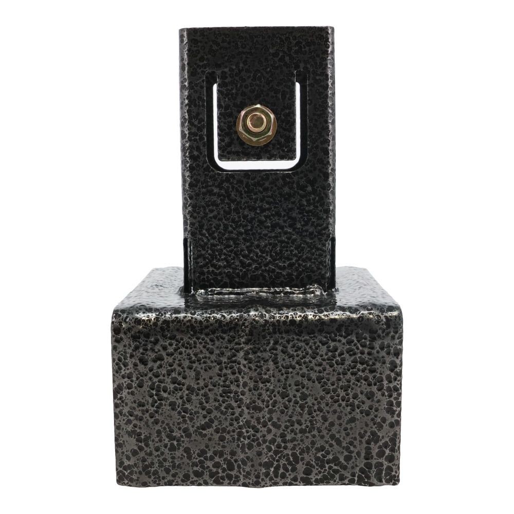 ラティス用柱固定金具　１２ｃｍブロック用, ブラック, 12cmブロック用