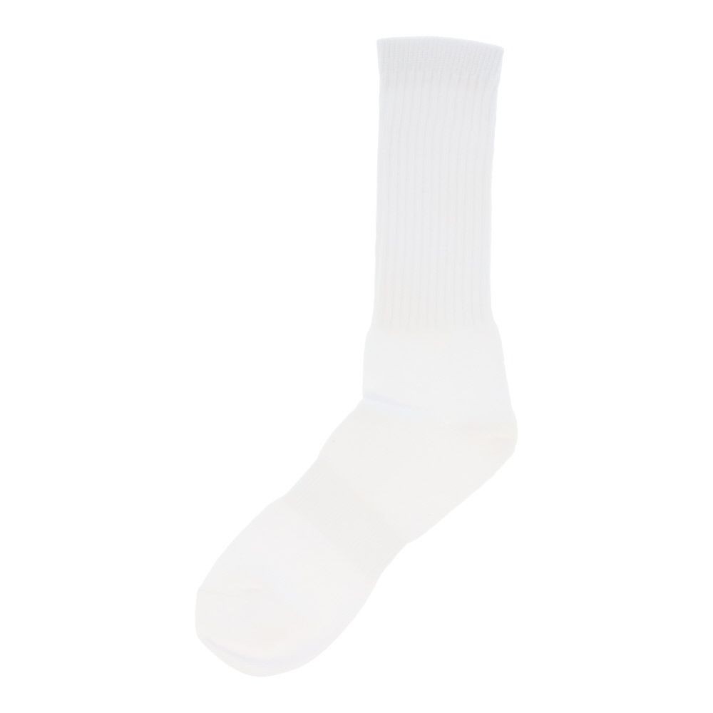 WIZ'A ウィザ のびのびソックス　先丸　５足組　白　25-27cm ミドル丈, 白, 25〜27cm