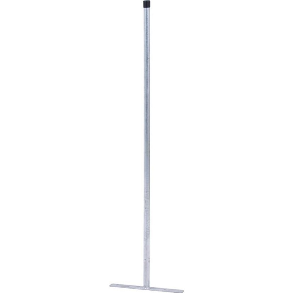 フェンス用支柱　プレート型150【メーカー直送・代引不可】, スチール, 高さ1500mm