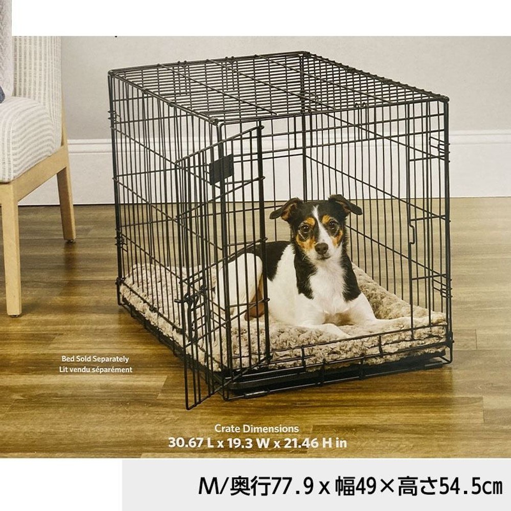 折りたたみ式軽量スチールケージ　アイクレイト, ブラック（XS）, XS