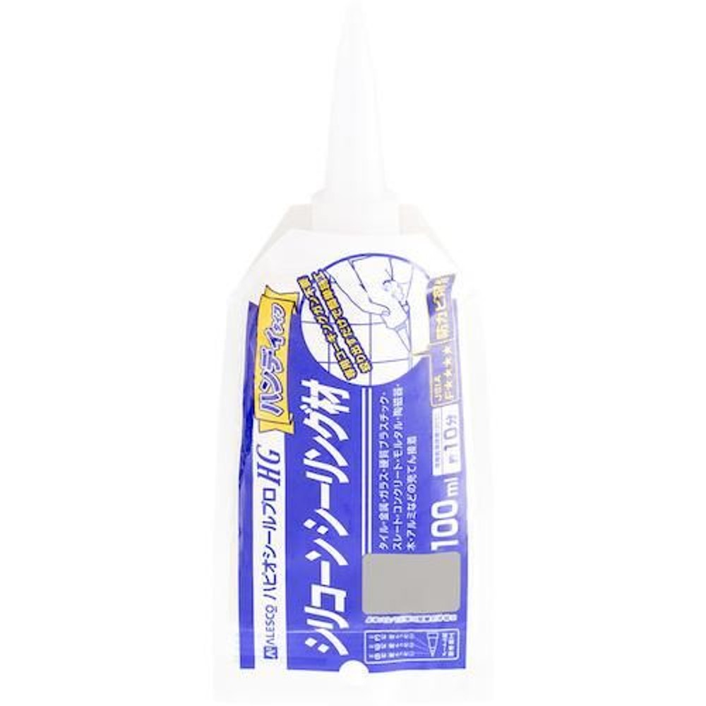シリコーンシーリング材 ハピオシールプロＨＧパウチ 100ml, ホワイト, 100ml