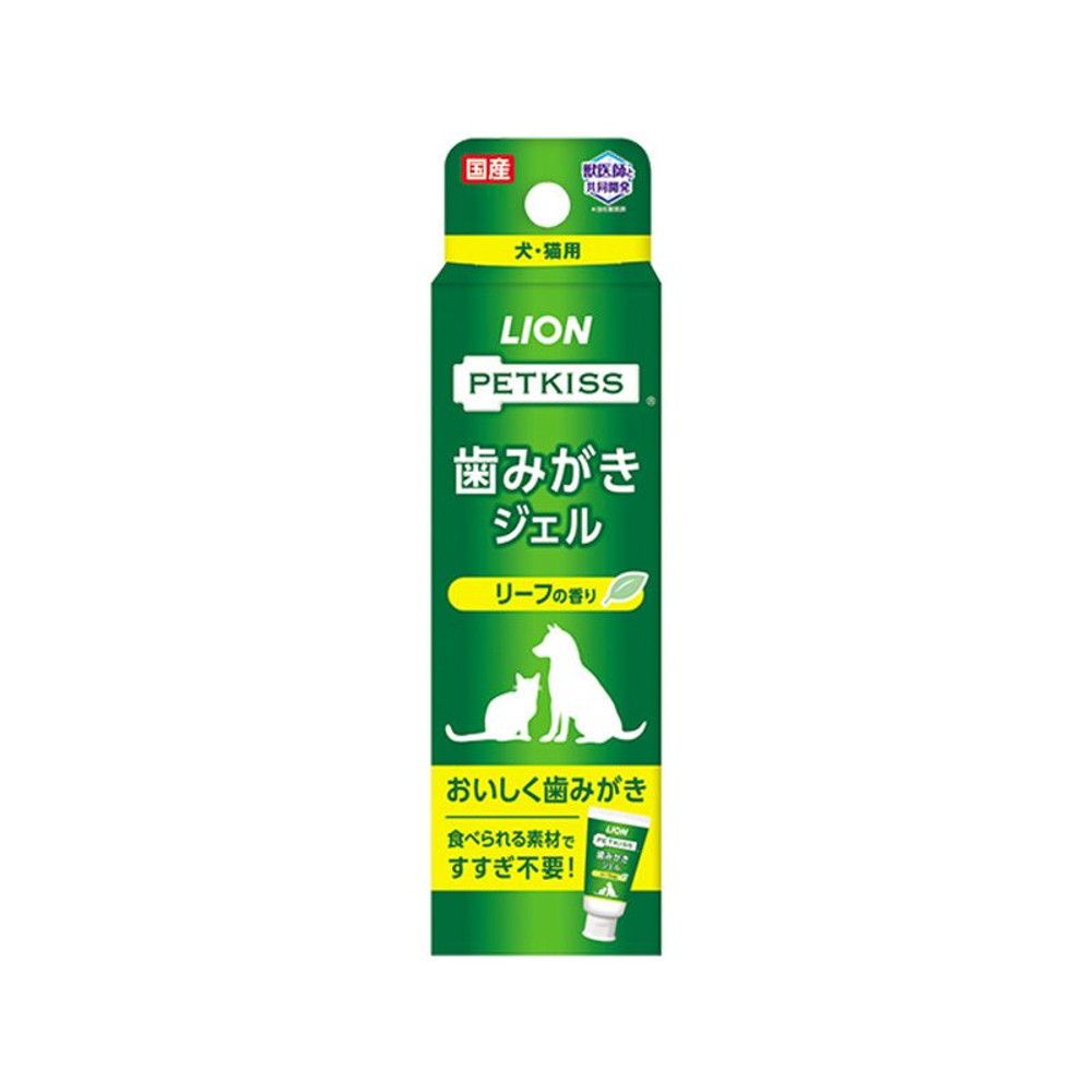 ライオン　ペットキッス　歯みがきジェル　リーフ　40ｇ, リーフ, 40g