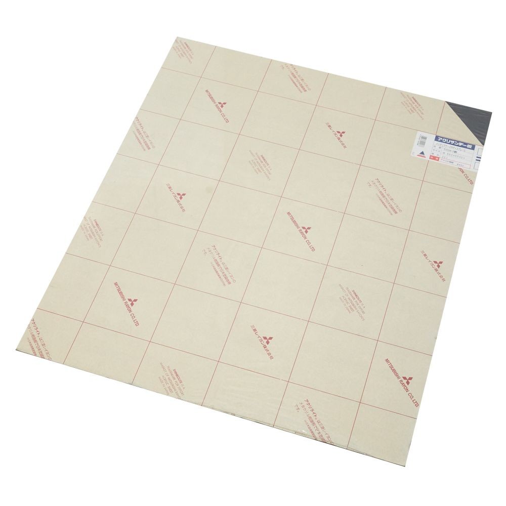 アクリサンデー板 スモーク透明 M 550&times;650&times;2mm, スモーク透明, Mサイズ