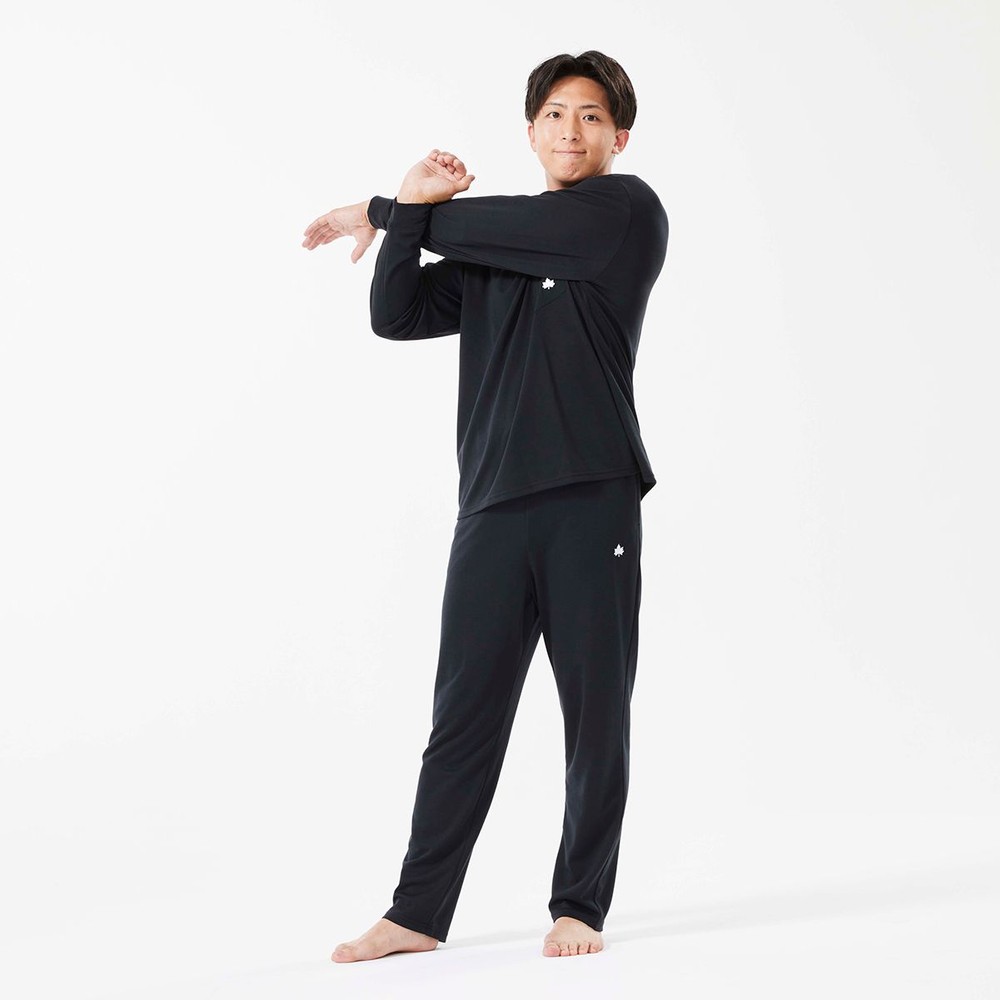 LOGOS by LIPNER リカバリーパンツ　ブラック, ブラック, Mサイズ