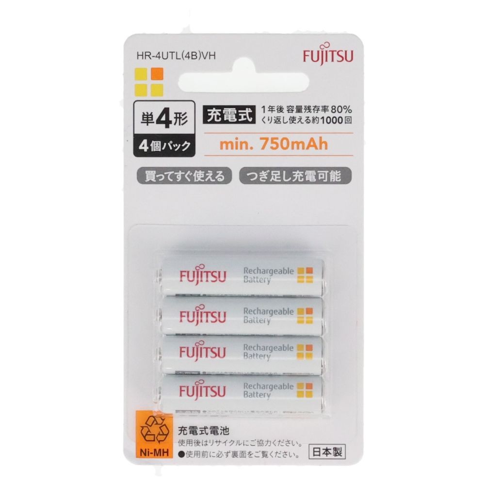 富士通ニッケル水素単3ＨＲー3ＵＴＬ（2Ｂ）, ホワイト(2P), 2個入り