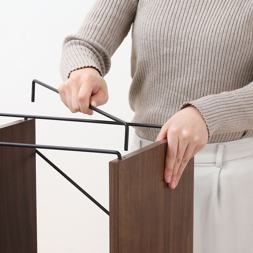 不二貿易 ＥＺＢＯ　ワイヤーデスク　ＭＢＲ【メーカー直送・代引不可】, ブラウン, 幅1220mm&times;奥行620mm&times;高さ1360mm