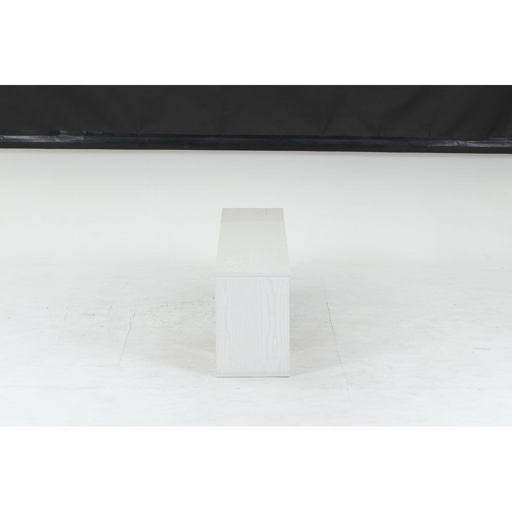 不二貿易 Ｌ字型伸縮ＴＶボード　オークＷＨ【メーカー直送・代引不可】, ホワイト, 幅mm&times;奥行296mm&times;高さ430mm