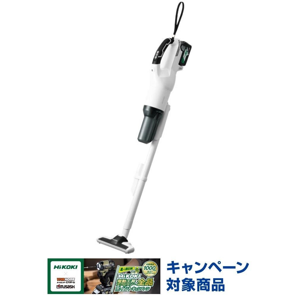 HiKOKI ハイコーキ コードレスクリーナー R36DB (SC) 2段サイクロン式 (XPZ) ペールホワイト, ホワイト, R36DB(SC)(XPZ)
