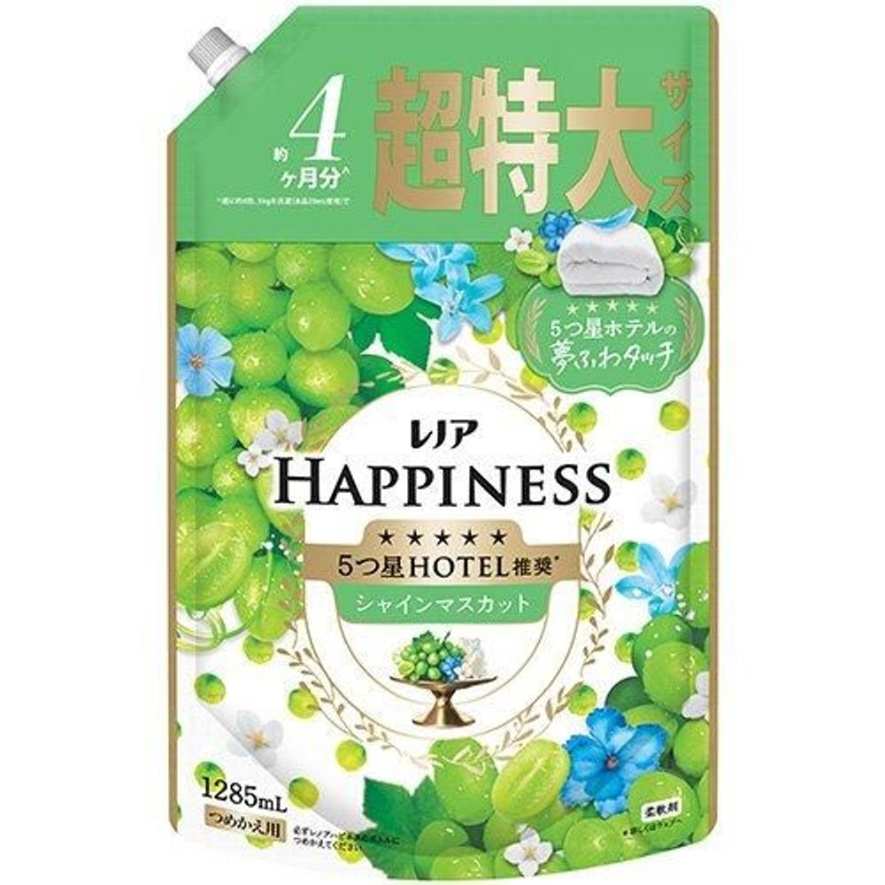 レノアハピネス　夢ふわタッチ　シャインマスカット　詰替超特大　１２８５ｍｌ, シャインマスカット, 1285ml