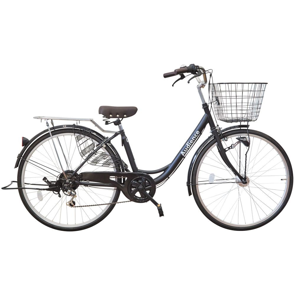 ２６インチ軽快車 外装6段変速　オーディエンス, ホワイト, 26インチ 外装6段