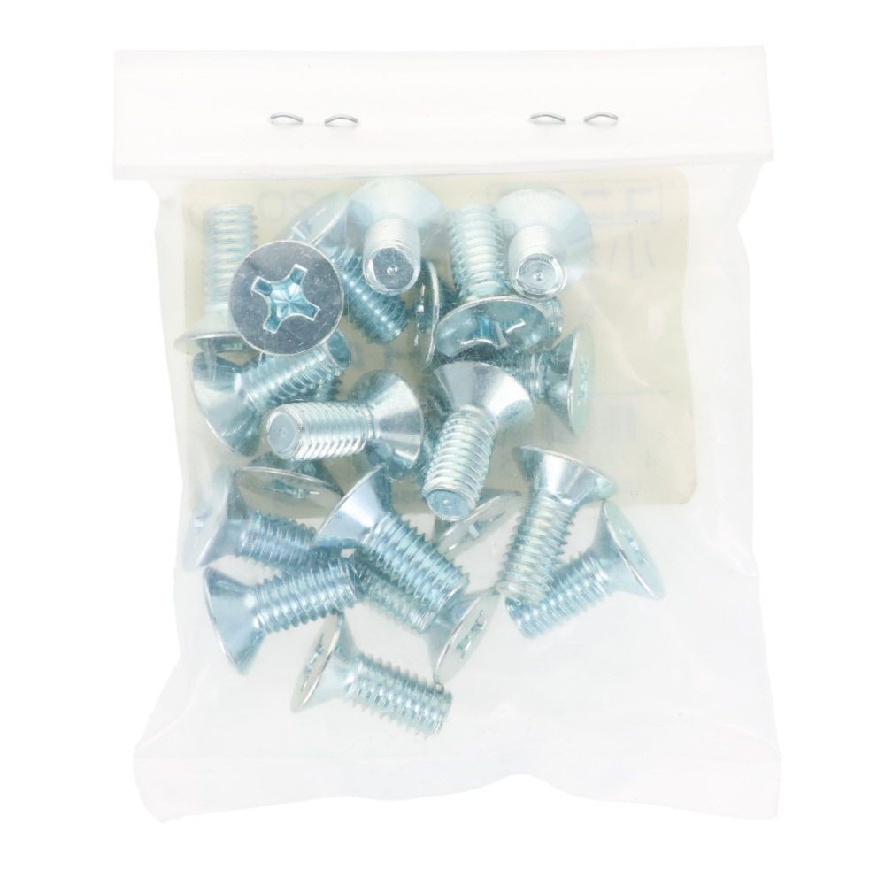 ユニクロ　小ねじ　皿　Ｍ６&times;１５　２０個入り, 小ねじ, M6&times;15