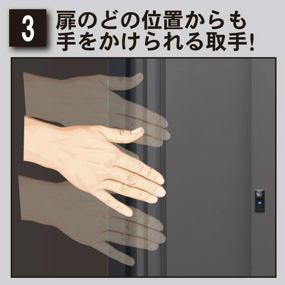 グリーンライフ SRM-0918（BK/AGY） ダシーレ ファミリー物置, ブラック, 幅950mm&times;奥行820mm&times;高さ1830mm