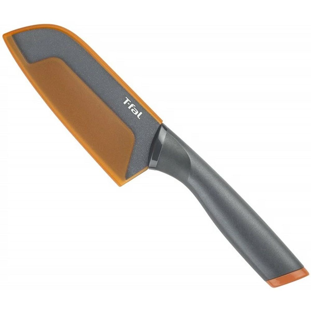 T-fal フレッシュキッチン 三徳ナイフ 12cm K13401, オレンジ, 刃渡り12cm