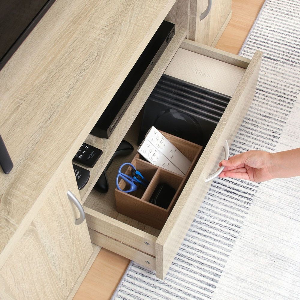 不二貿易 ラルゴ　ワイドローボード　オーク【メーカー直送・代引不可】, オーク, 幅1180mm&times;奥行415mm&times;高さ450mm