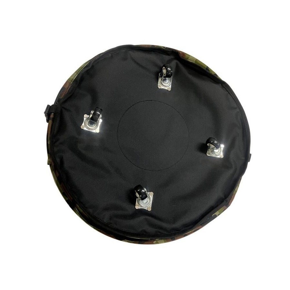 WIZ'A ウィザ キャスター付 スプリングバッグ ラウンド型 50cm 100L WZ-50SPCM, 緑, 50cm