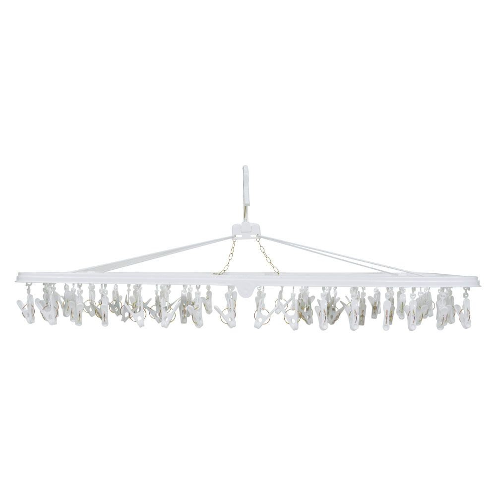 WIZ'A ウィザ ピンチが回転して干しやすい洗濯ハンガー６０ピンチ, ホワイト, 60P