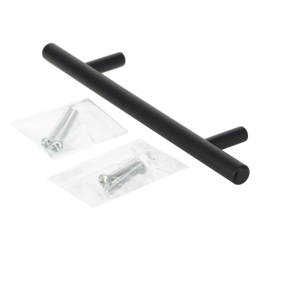 ハイロジック　ポールハンドル　ピッチ96mm　黒ニッケル, 黒, 156mm