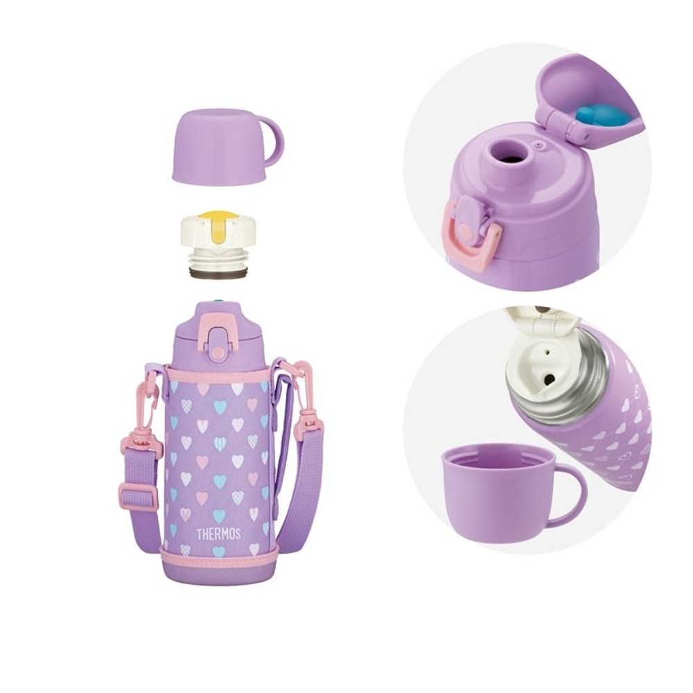 サーモス　真空断熱２ウェイボトル ＦＪＪー６０２ＷＦ ＰＬ, パープルピンク, 600ml