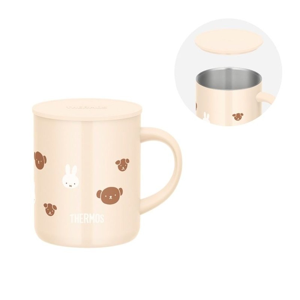 サーモス　真空断熱マグカップ ＪＤＧー３５１Ｂ ＩＶ, アイボリー, 350ml