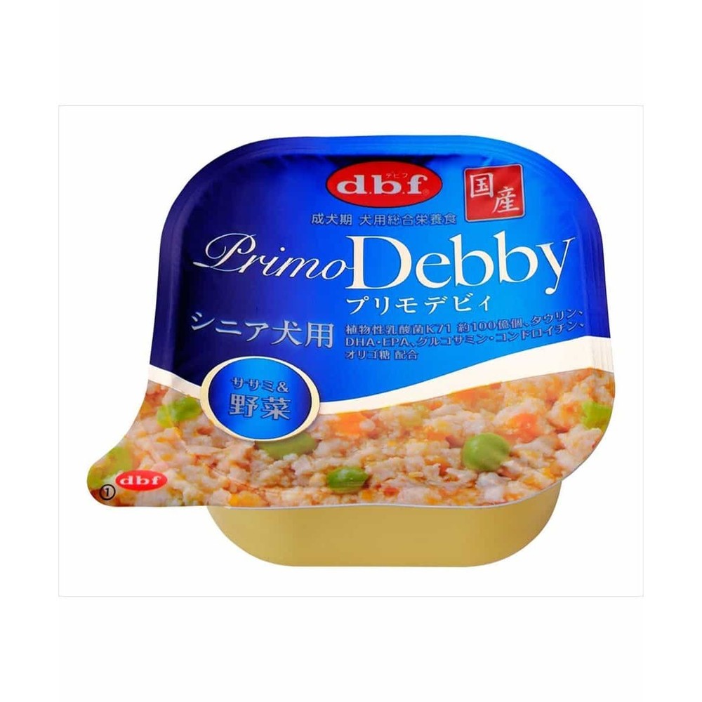 デビフ プリモデビィ シニア犬用 ササミ＆野菜 95g, ササミ＆野菜, 95g