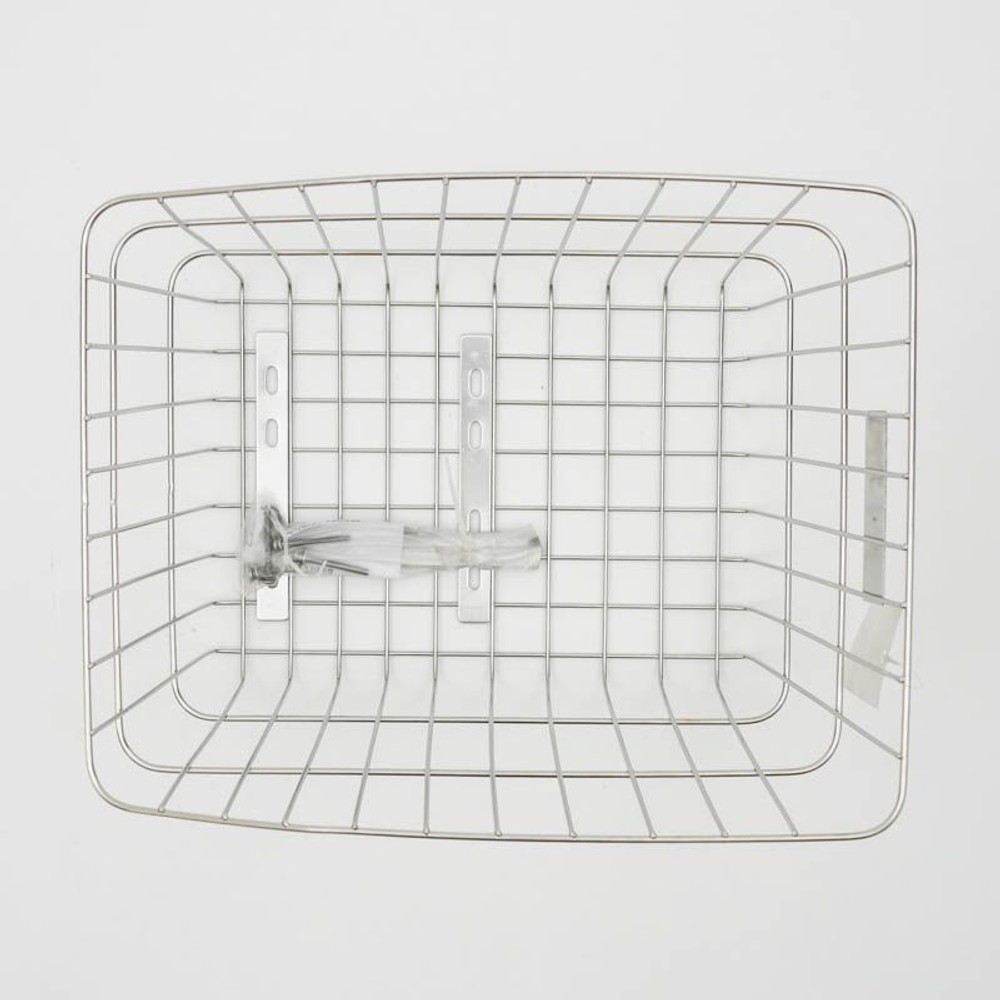 ステンレス後ろカゴ, シルバー, 幅425mm