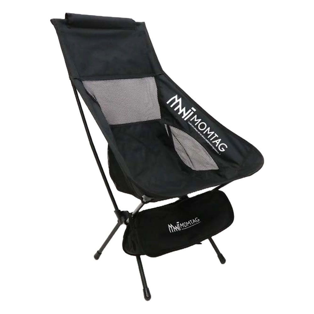 MOMTAG 折りたたみチェア（ハイタイプ）　HDL-0494, ブラック, -