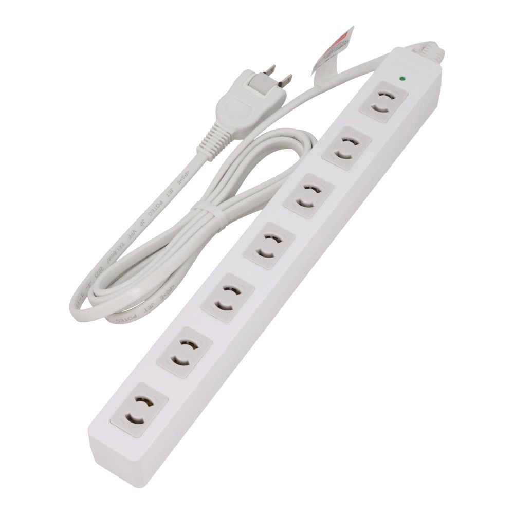 WIZ'A ウィザ 7口ＯＡタップ, ホワイト（2m）, 2.0m