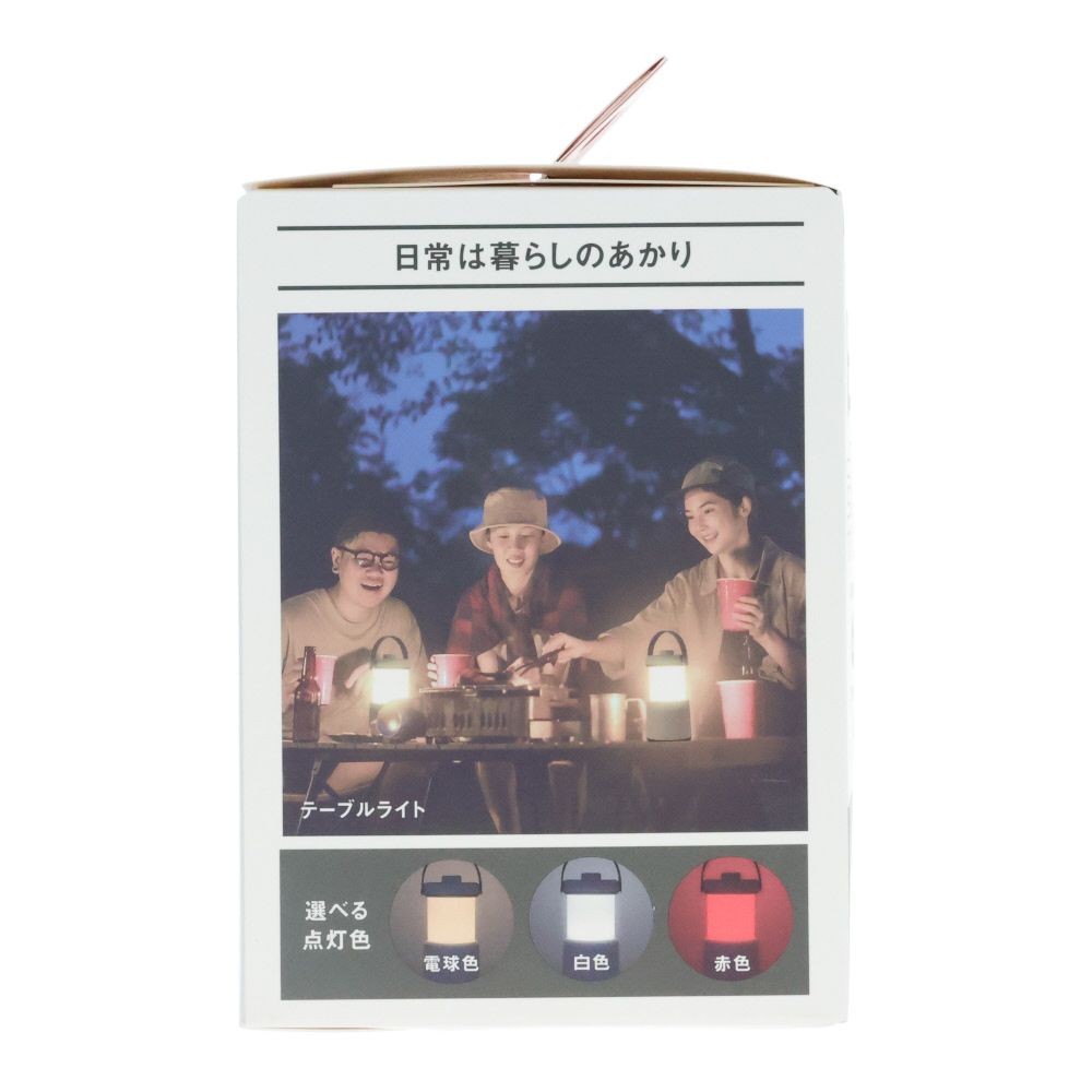 ｍｕｓａｓｈｉ　充電式　ミニランタン　電球色　白・赤, 電球色・白色・赤色, 500ml