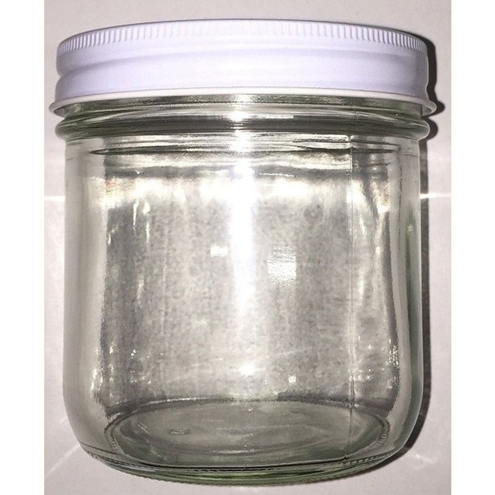 ガラス保存容器　広口　ふた付, 透明（600）, 600ml