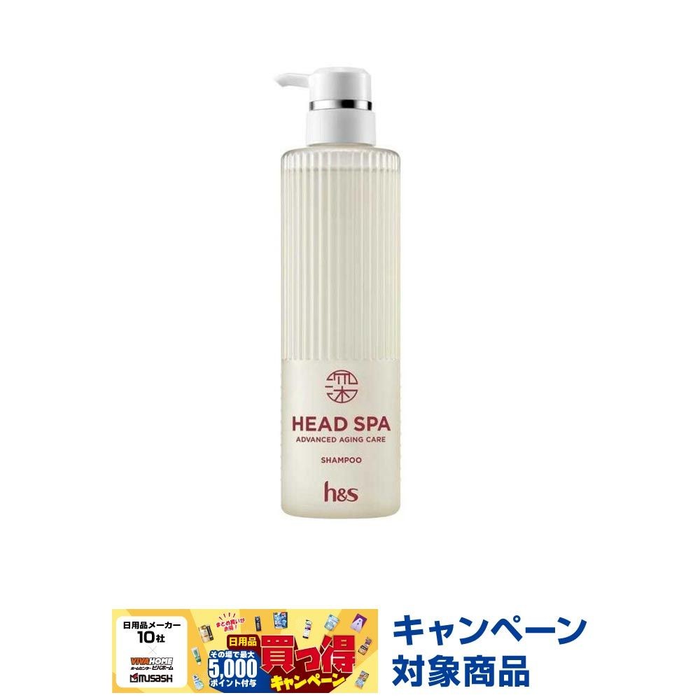 P&G 深ヘッドスパ h&s エイジングケア シャンプー 本体 435g, シャンプー, 435g