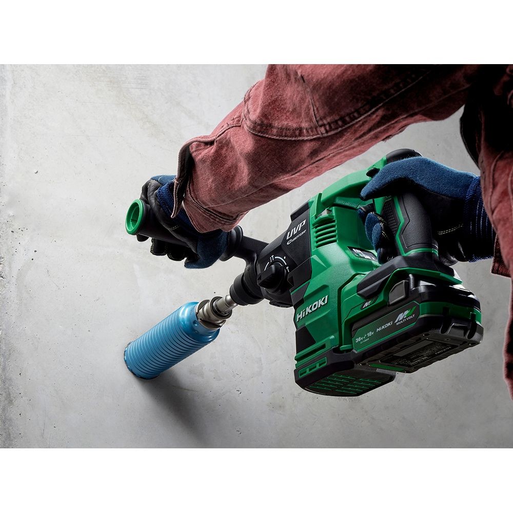 ハイコーキ　HIKOKI ３６Ｖロータリハンマ（蓄電池２個、充電器付き） DH3628DA (2XPZ), グリーン, DH3628DA (2XPZ)