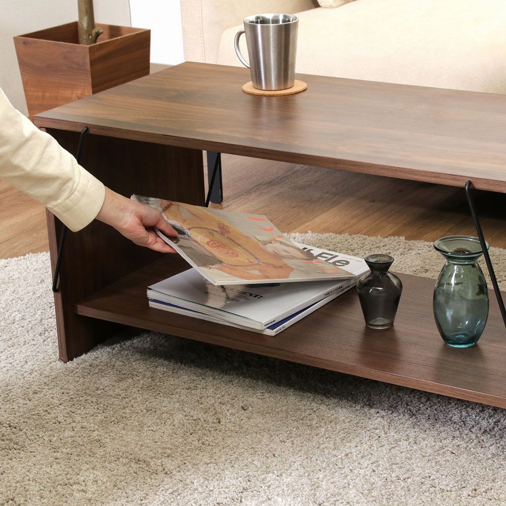 不二貿易 ＥＺＢＯワイヤーテーブル　ＭＢＲ【メーカー直送・代引不可】, ブラウン, 幅800mm×奥行420mm×高さ400mm