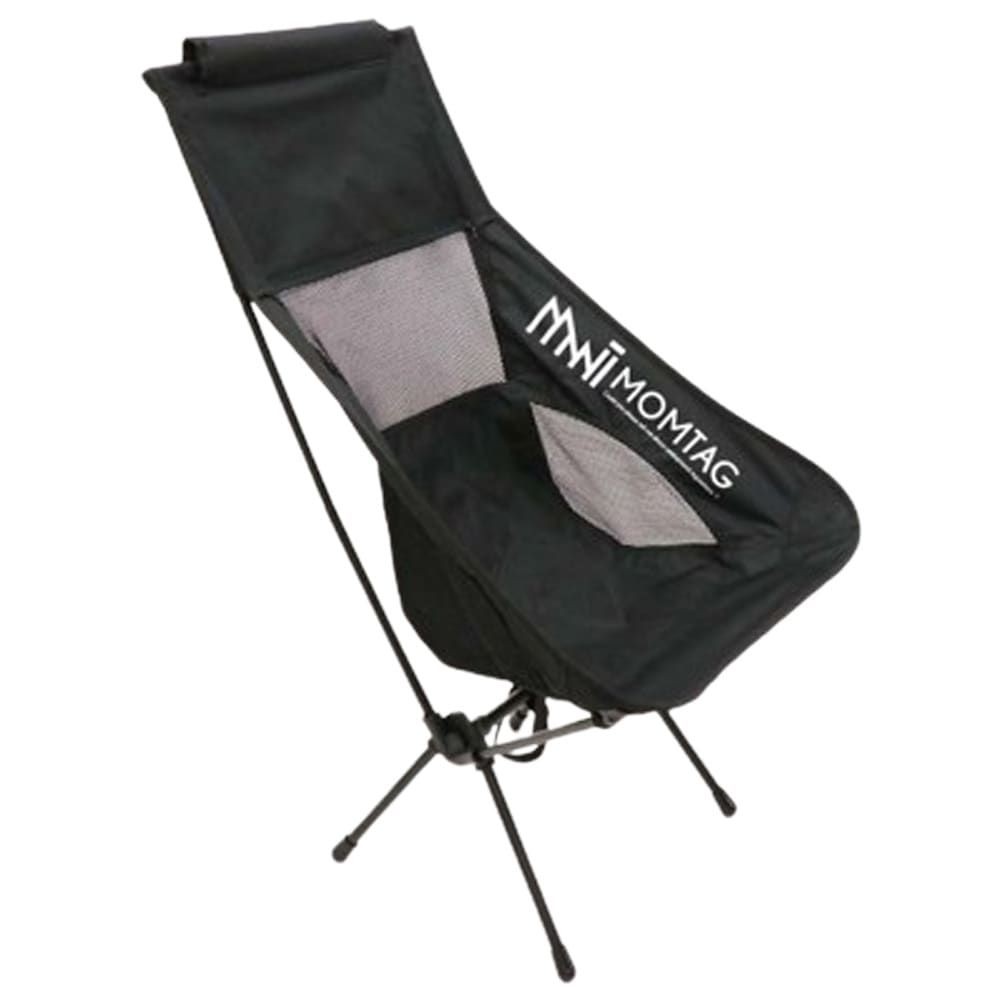 MOMTAG 折りたたみチェア（ハイタイプ）　HDL-0494, ブラック, -