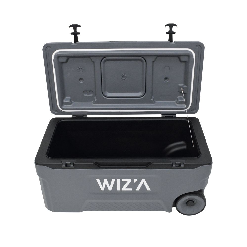 ウィザ WIZ'A 5DAYS　クーラー　キャスター付  75L, ダークグレー, 75L