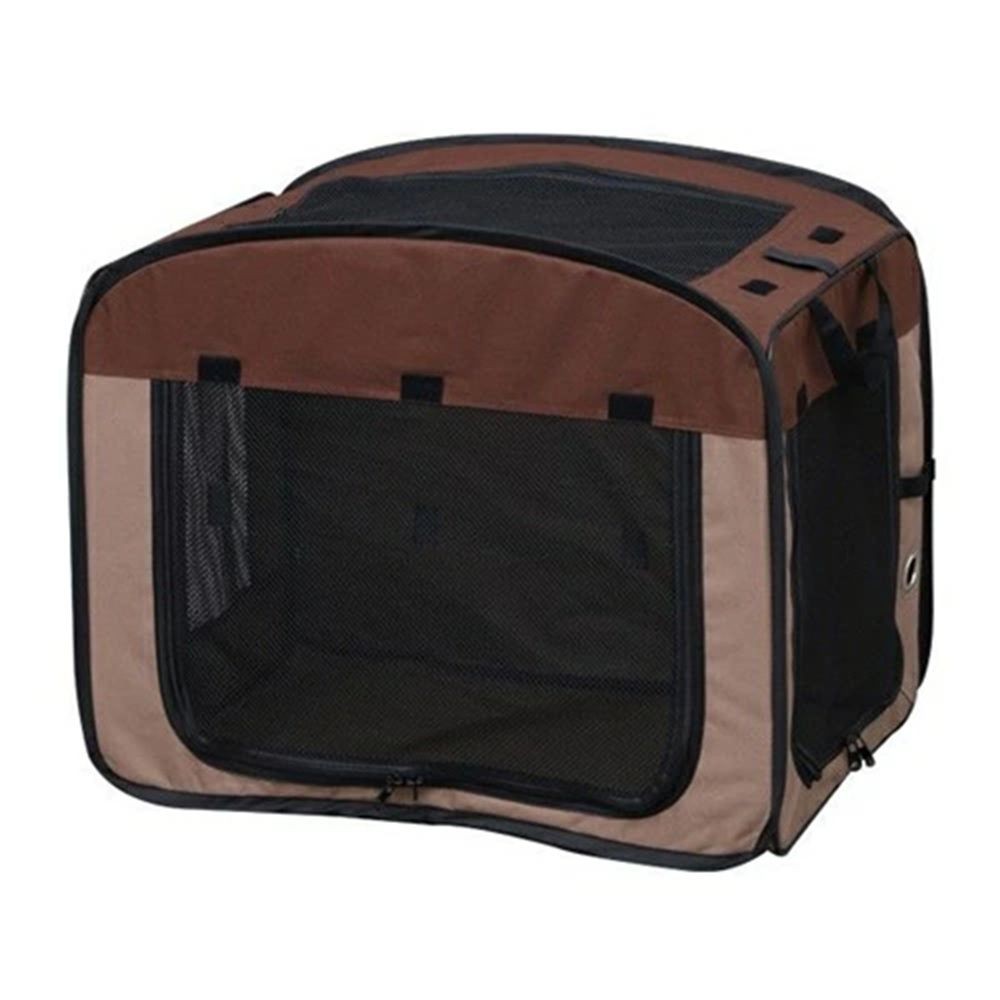 アイリスオーヤマ 折りたたみソフトケージ POSC650A ブラウン, ブラウン, 幅670mm&times;奥行455mm&times;高さ560mm