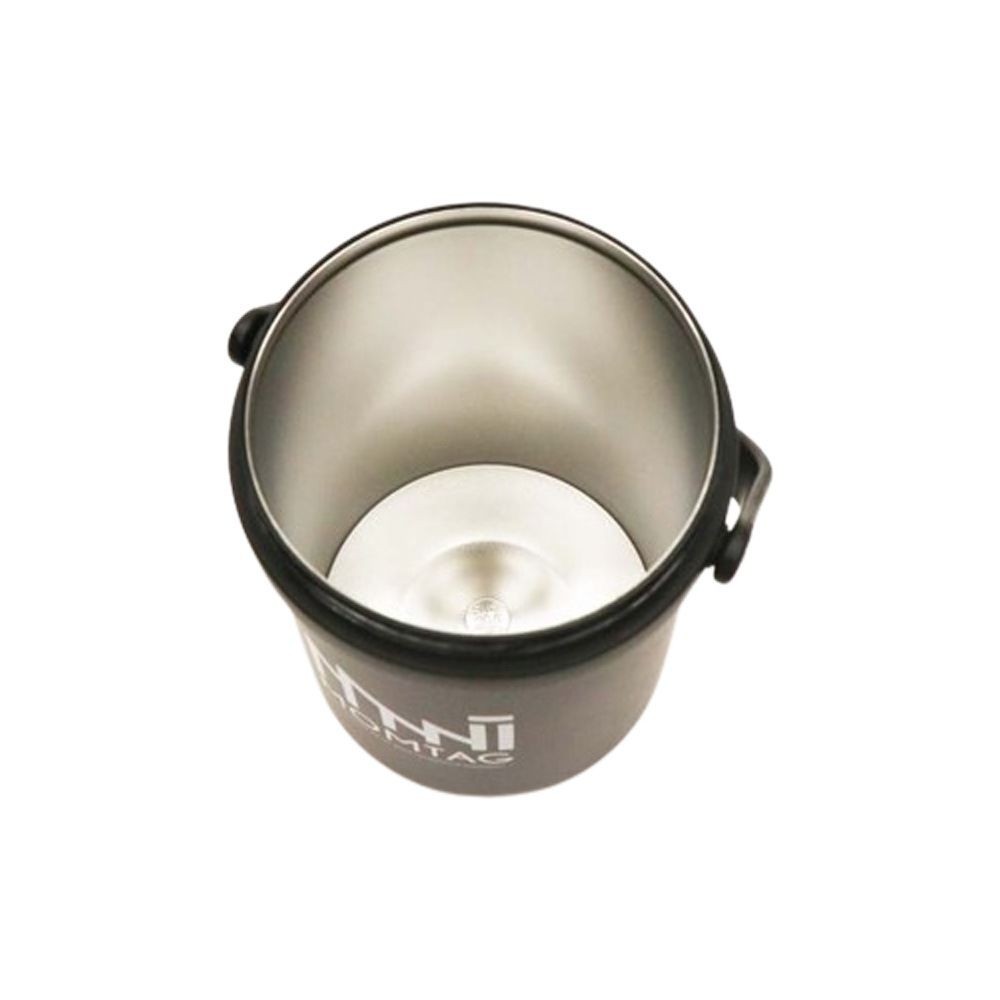 MOMTAG 真空二重構造ステンレスアイスペール　HDL-0524, ブラック, 大口径12cm