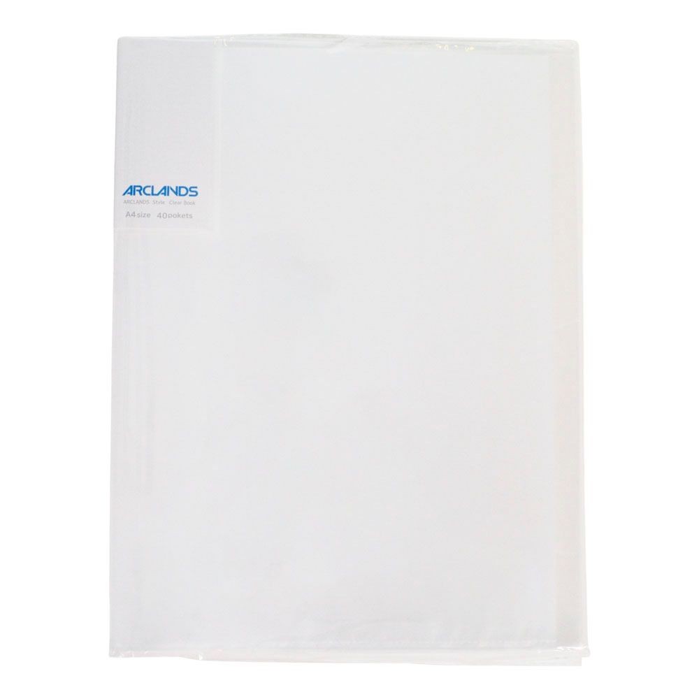 ウイザ WIZ'A透明クリアブックＡ4 40P, グリーン, A4 40ポケット