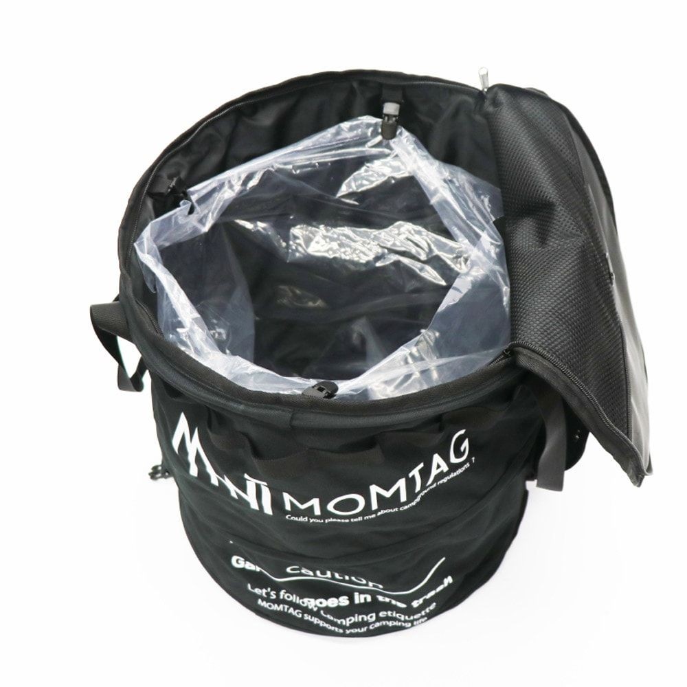 MOMTAG キャンプ用トラッシュバッグ　HDL-3709, ブラック, -