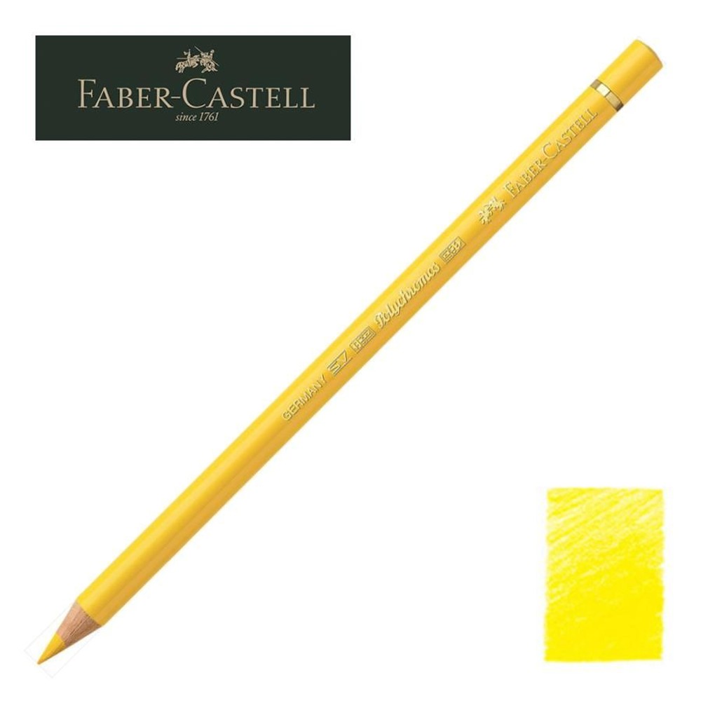 ファーバーカステル ポリクロモス色鉛筆・単色 107 （カドミウムイエロー） 110107, 107 カドミウムイエロー, 単色 107