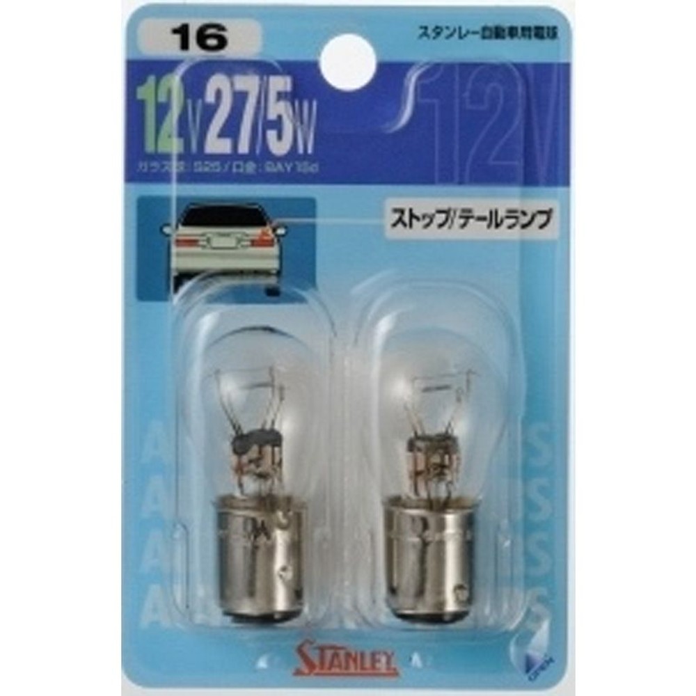 スタンレー　バルブ　ＮＯ16, クリア,  12V 27/5W