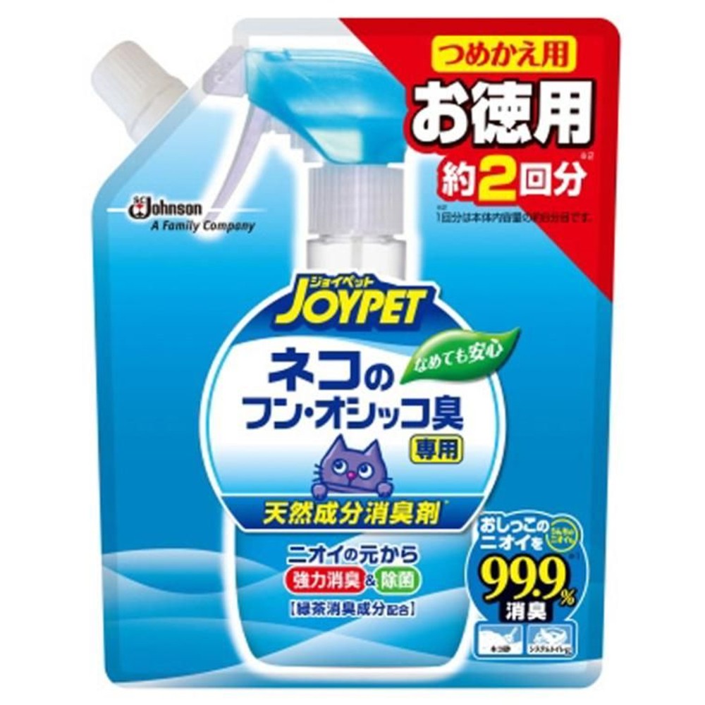 ジョイペット 天然成分消臭剤 ネコのフン・オシッコ臭専用 つめかえ用　450ml, 詰替え用, 450ml