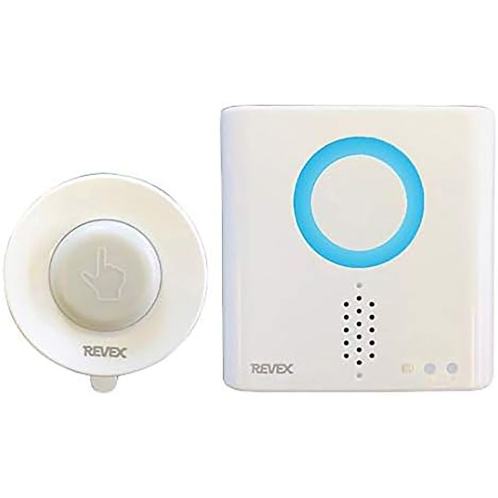 リーベックス 防水型押しボタン呼び出しチャイムセット XP710A, ホワイト, 幅370mm&times;奥行170mm&times;高さ230mm