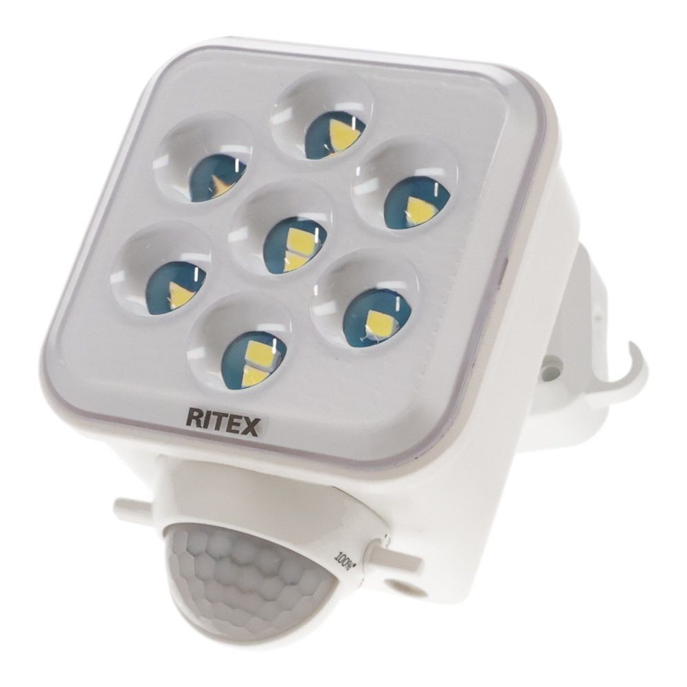 ５Ｗ×１灯　フリーアーム式LEDソーラーセンサーライト　ＬＳー１１０, 白, LS-110